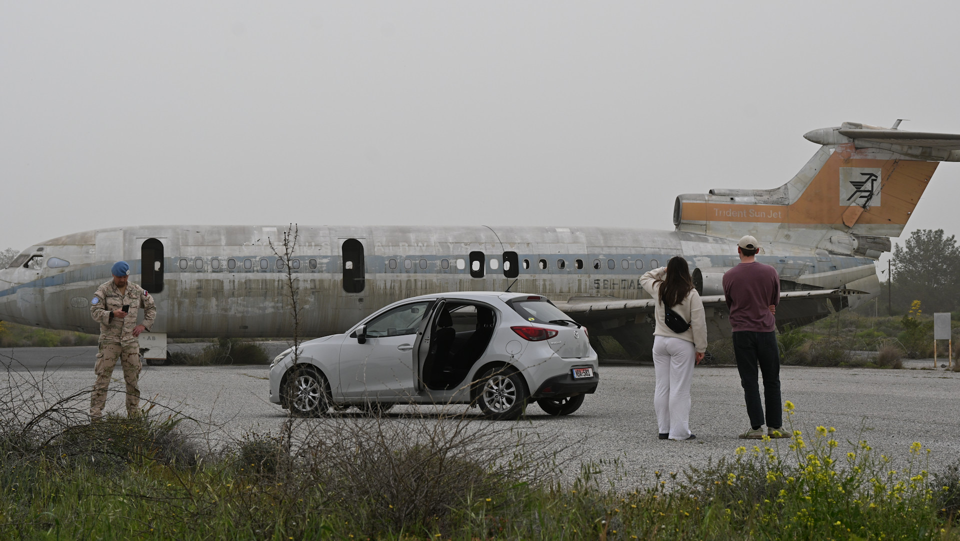 Hawker Siddeley HS-121 Trident Flughafen Nikosia Zypern 