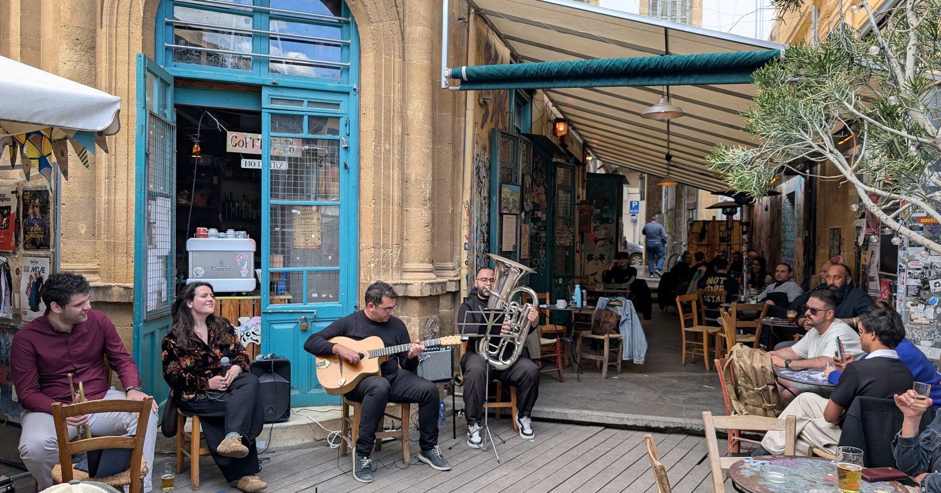 Strassenkonzert in Nikosia