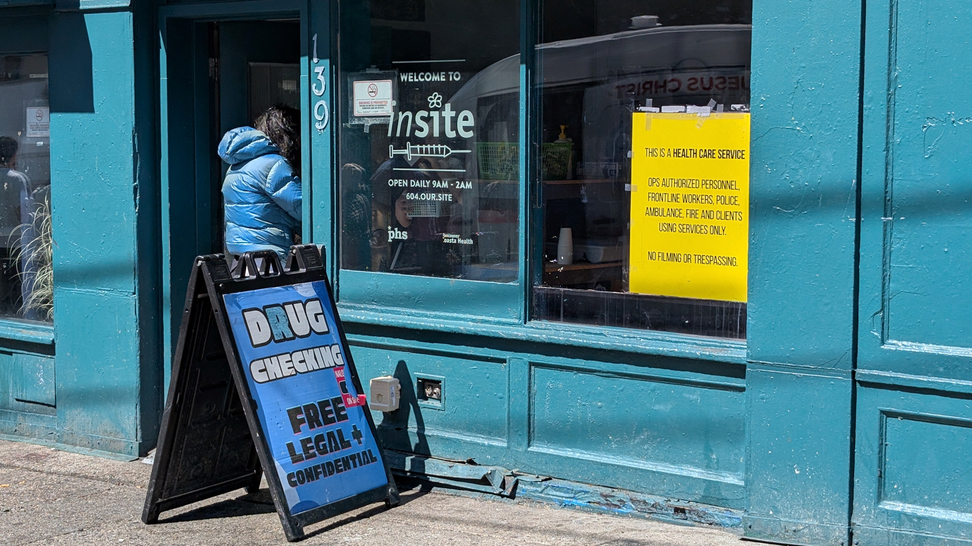Filiale der Insite Supervised Injection Site Hilfsorganisation in Vancouver