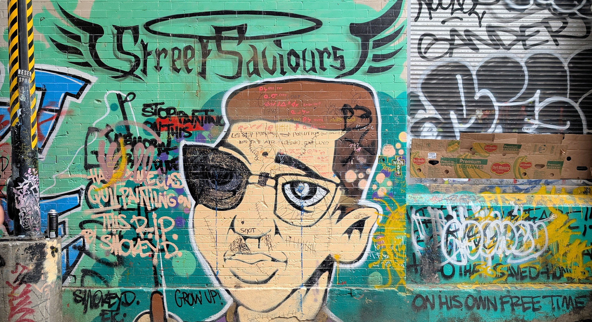 Graffiti der Street Saviours Vancouver