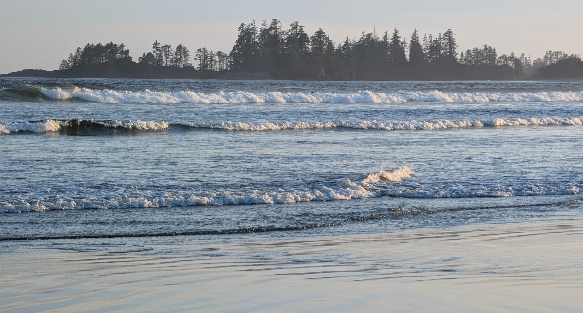 Blaues Meer Strand vom Long Beach Vancouver Island