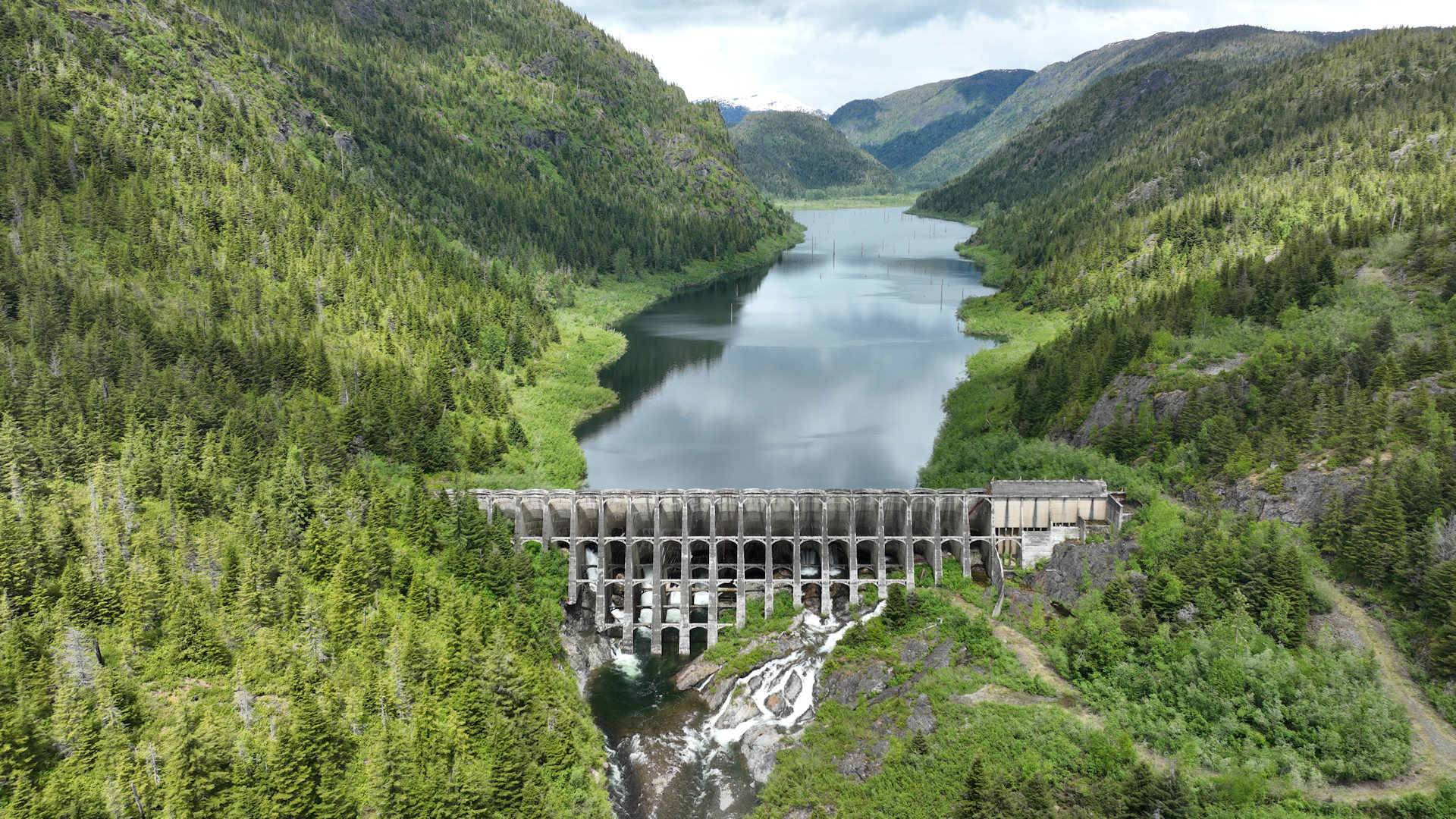 Drohnen Bild Hydrodamm Anyox
