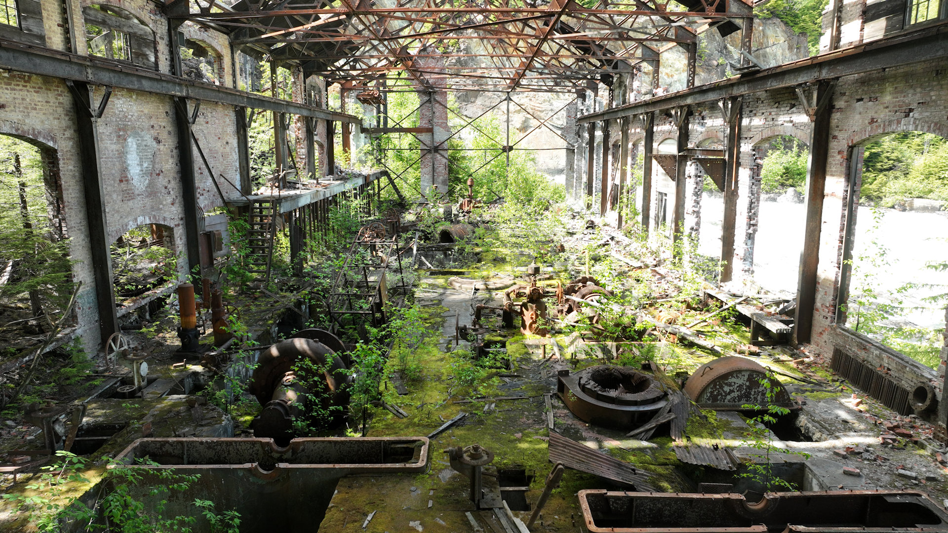 Ehemalige Maschinenhalle in Anyox