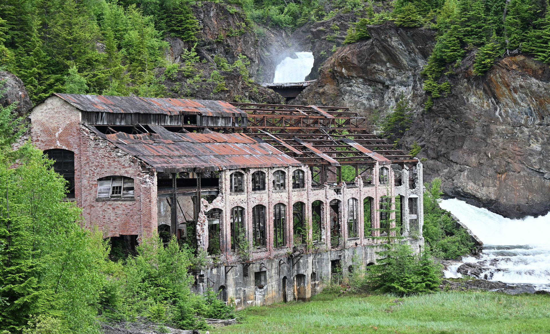 das ehemalige Maschinenhaus in Anyox