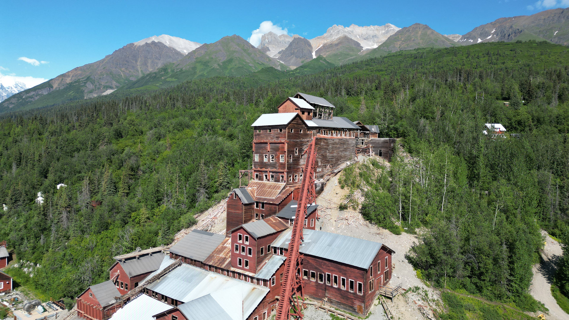 Drohnen Bild Kennicott Mine Alaska