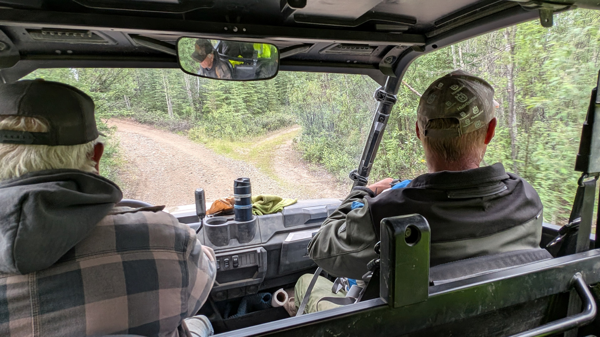 Blick aus einem ATV auf das Goldsuchgebiet bei Chicken Alaska 