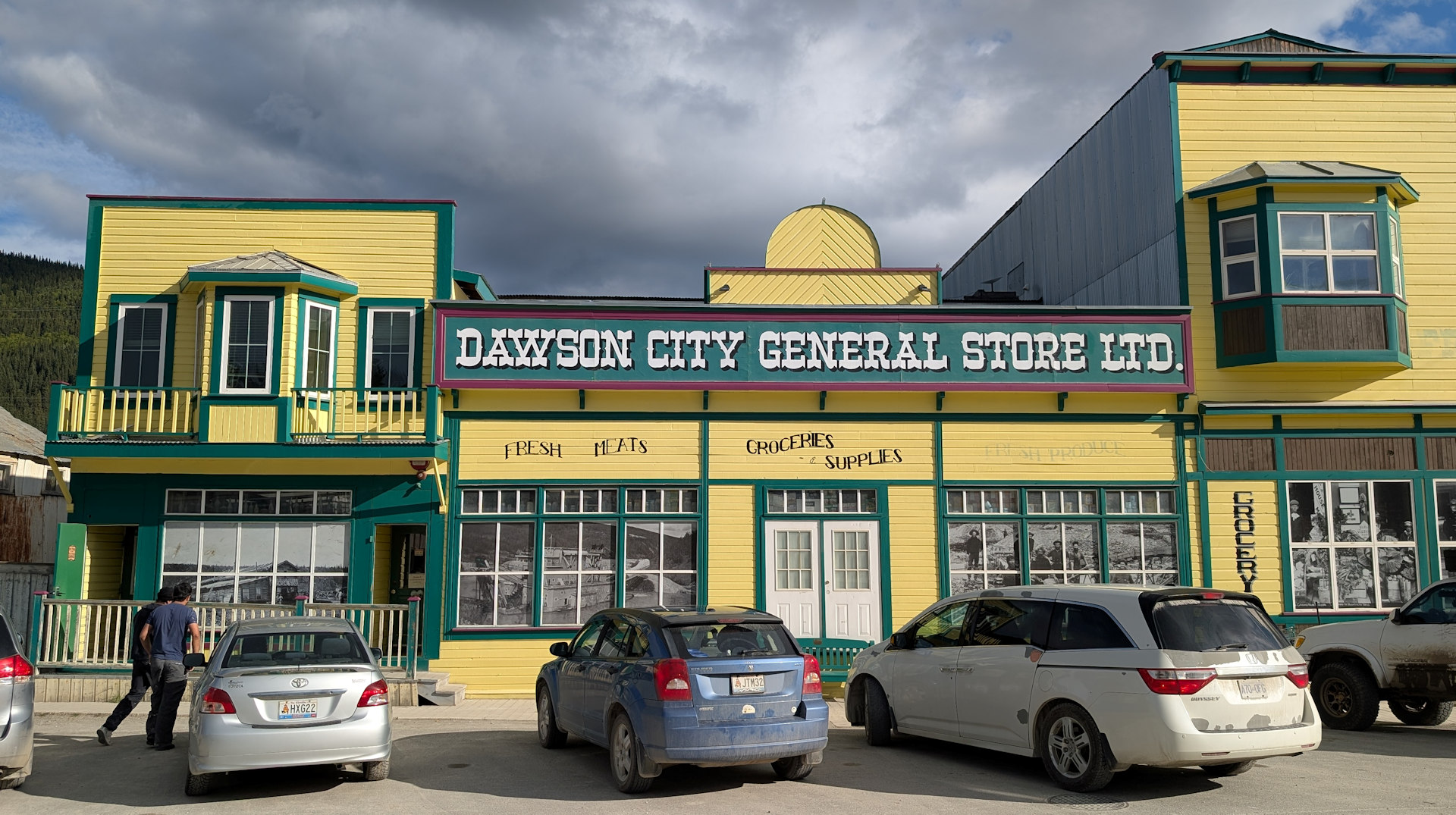 Front Ansicht vom Dawson City General Store Supermarkt