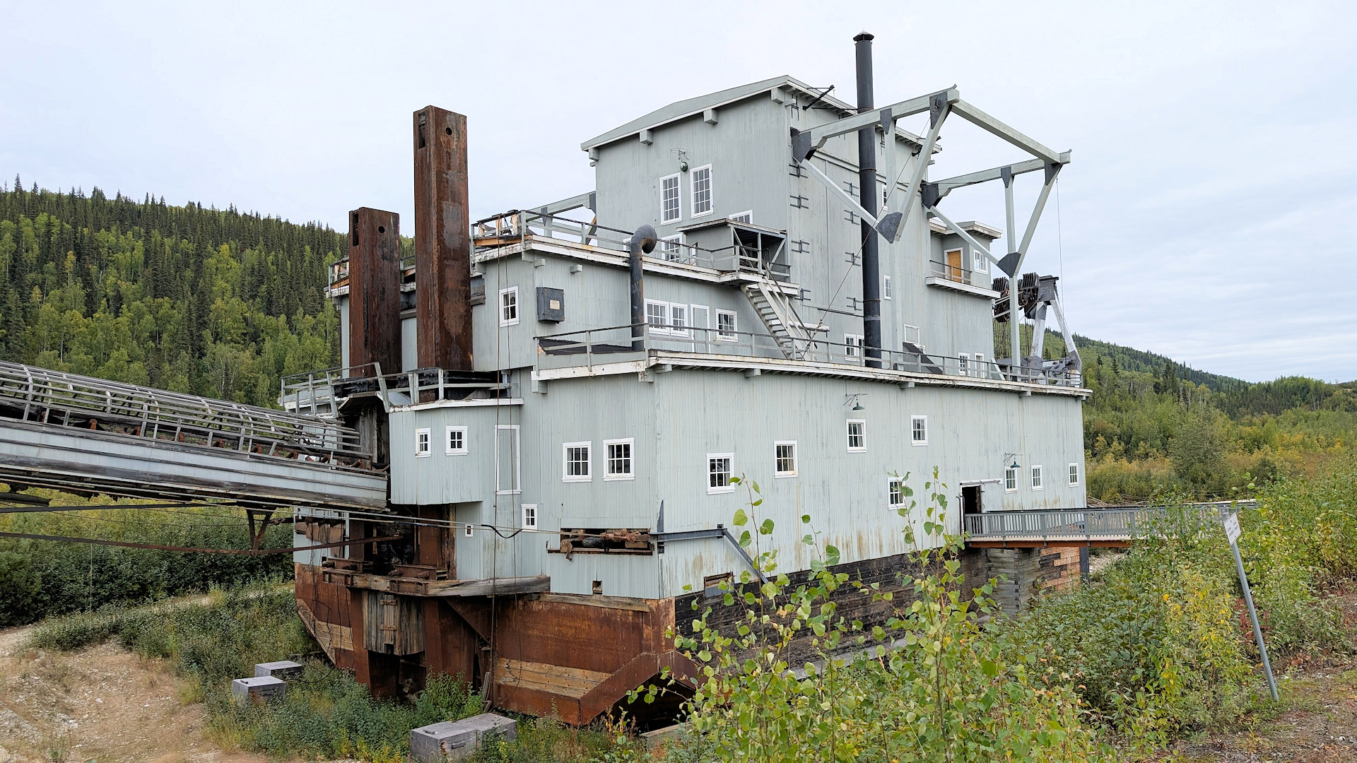 Dredge No 4 im Bonanza Creek n der Nähe von Dawson City 
