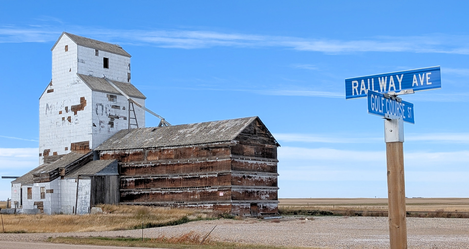 Wrentham Grain Elevator an der Railway Ave